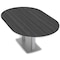 Skutchi Designs Racetrack Shaped 6 Person Conference Room Table, 46" W, 6 ft. L, 29" H, Asian Night HAR-RAC-46X72-DOU-ASIANNIGHT - alternate 1